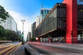 Paulista Avenue in SÃÂ£o Paulo - Brazil Royalty Free Stock Photo